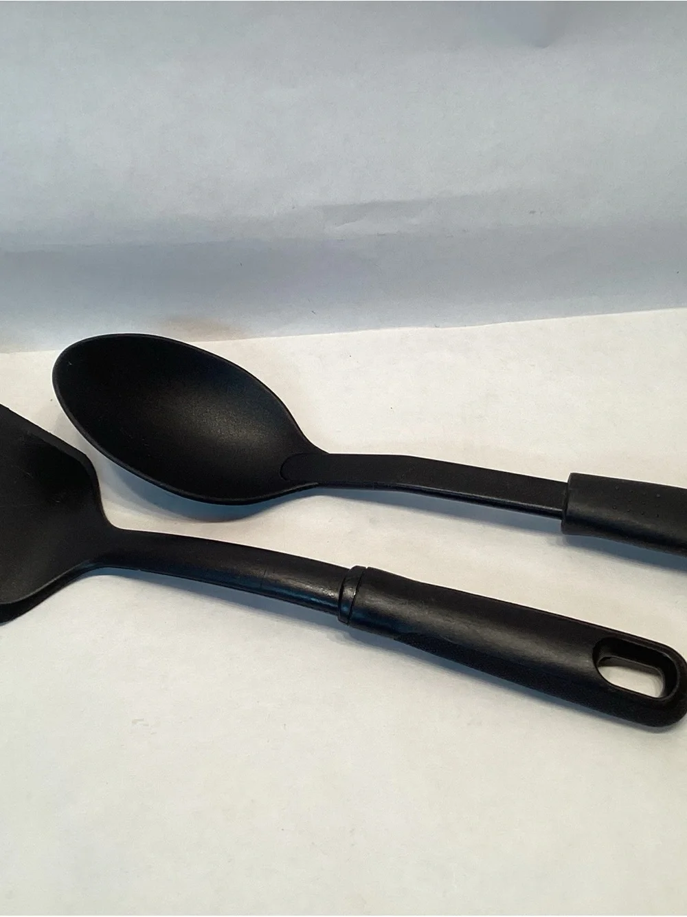 2 Nylon Utensils Turner Solid Heat Spoon Heat Resistant Kitchen Spatula 12” USA
